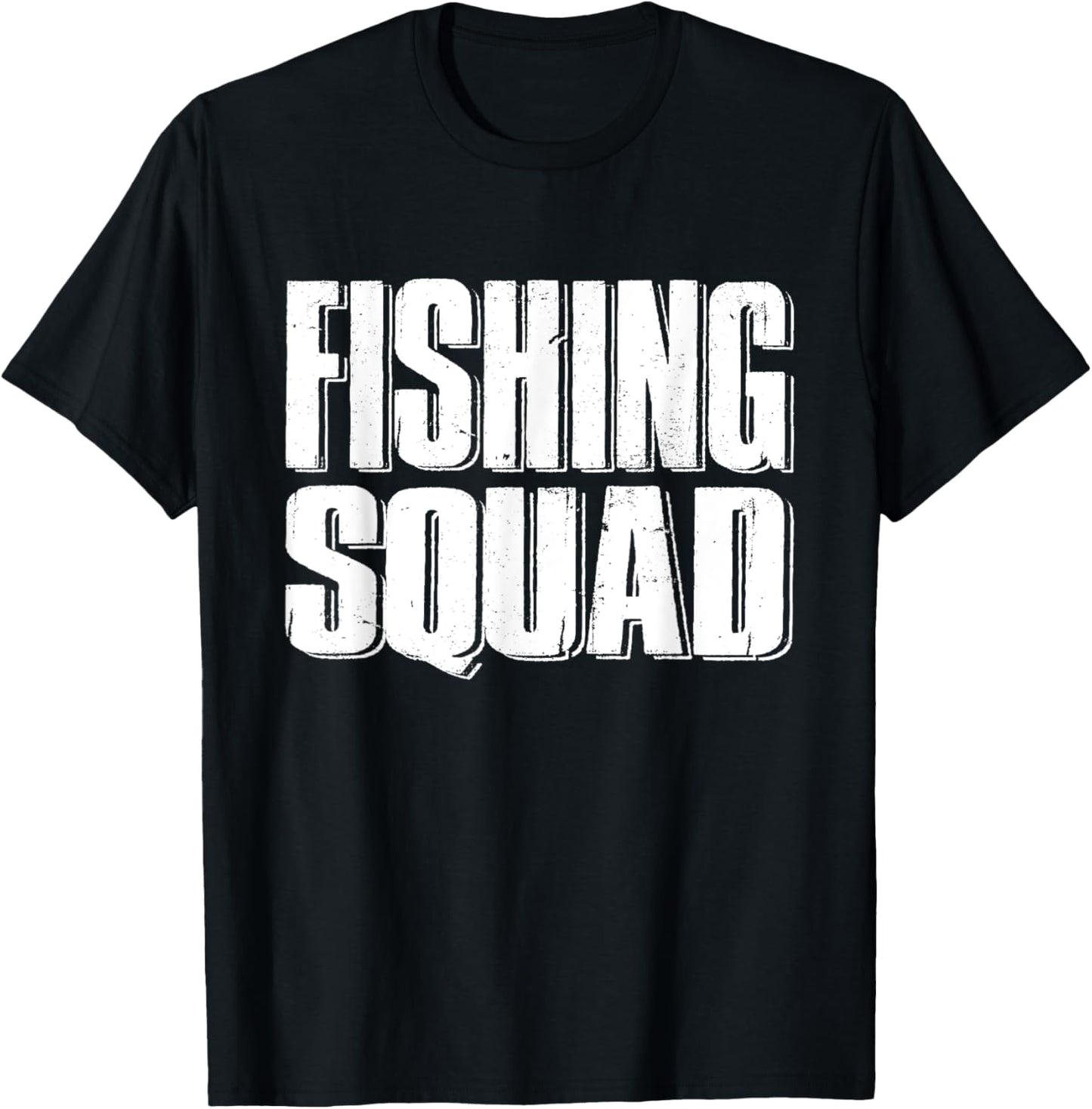 Fishing Squad Funny Fisherman Team Aquatic Adventure Outfit T-Shirt - T-Shirt | Black