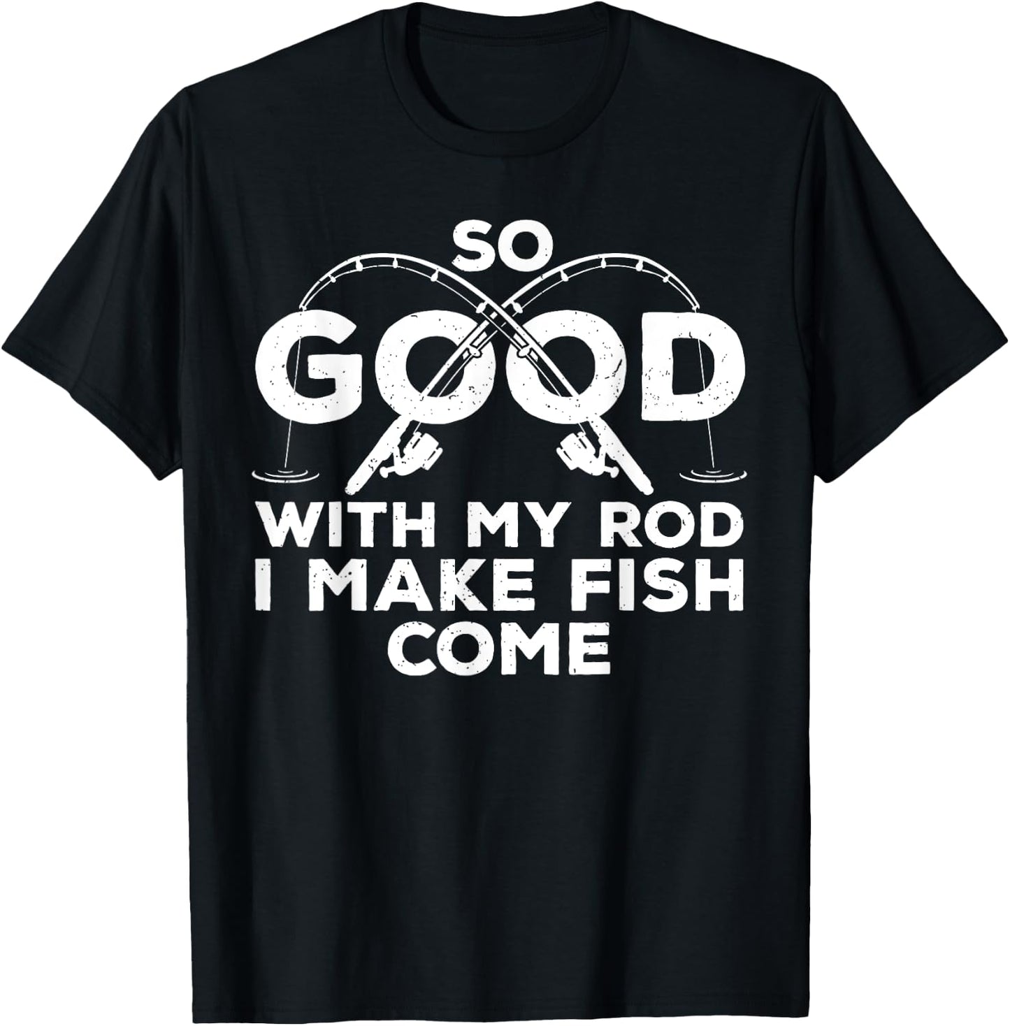 Funny Fishing Design Women Fisherman Fish Fishing T-Shirt - T-Shirt | Black