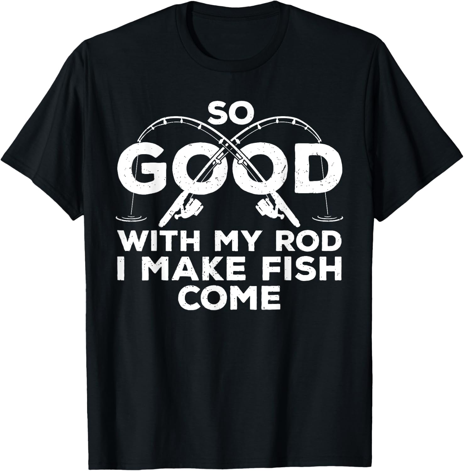 Funny Fishing Design Women Fisherman Fish Fishing T-Shirt - T-Shirt | Black