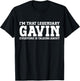 Gavin Personal Name First Name T-Shirt - T-Shirt | Black