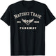 Natchez Trace Parkway Motorcycle Biker Ride Trail Distressed T-Shirt - T-Shirt | Black