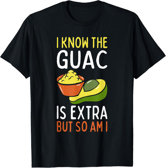 Mexican Guacamole Avocado Cinco De Mayo T-Shirt - T-Shirt | Black