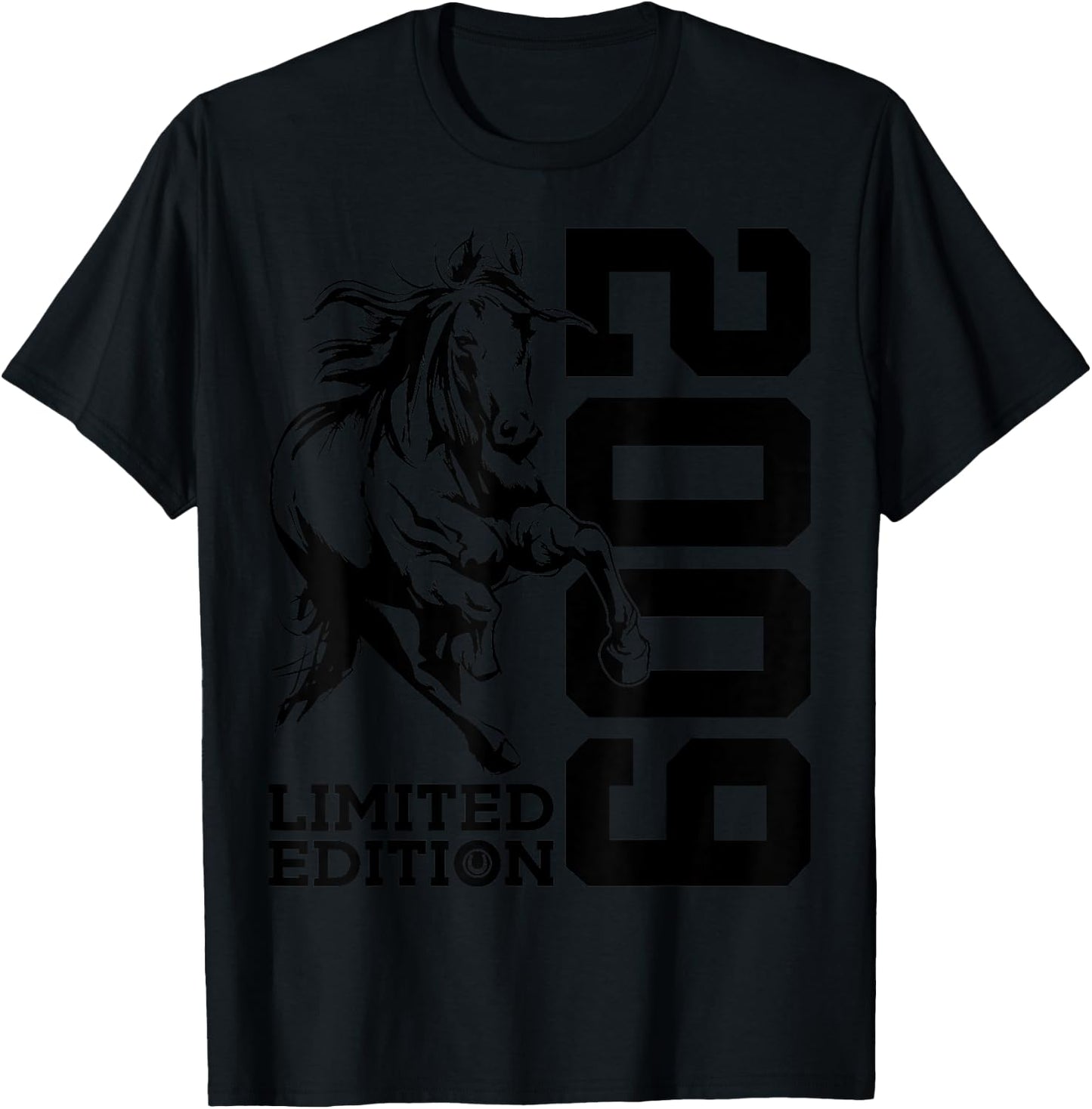 Riding 16th Birthday Horse Limited Edition 2009 Rider T-Shirt - T-Shirt | Black