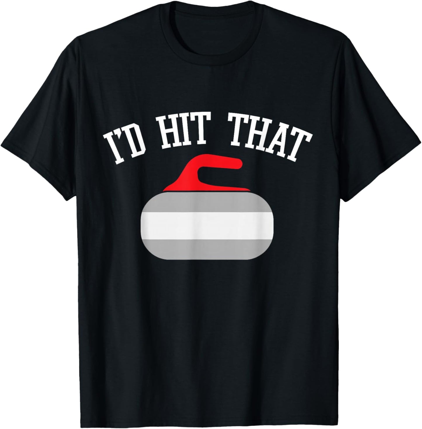 Funny Curler I Curling Stone I Curling Player T-Shirt - T-Shirt | Black
