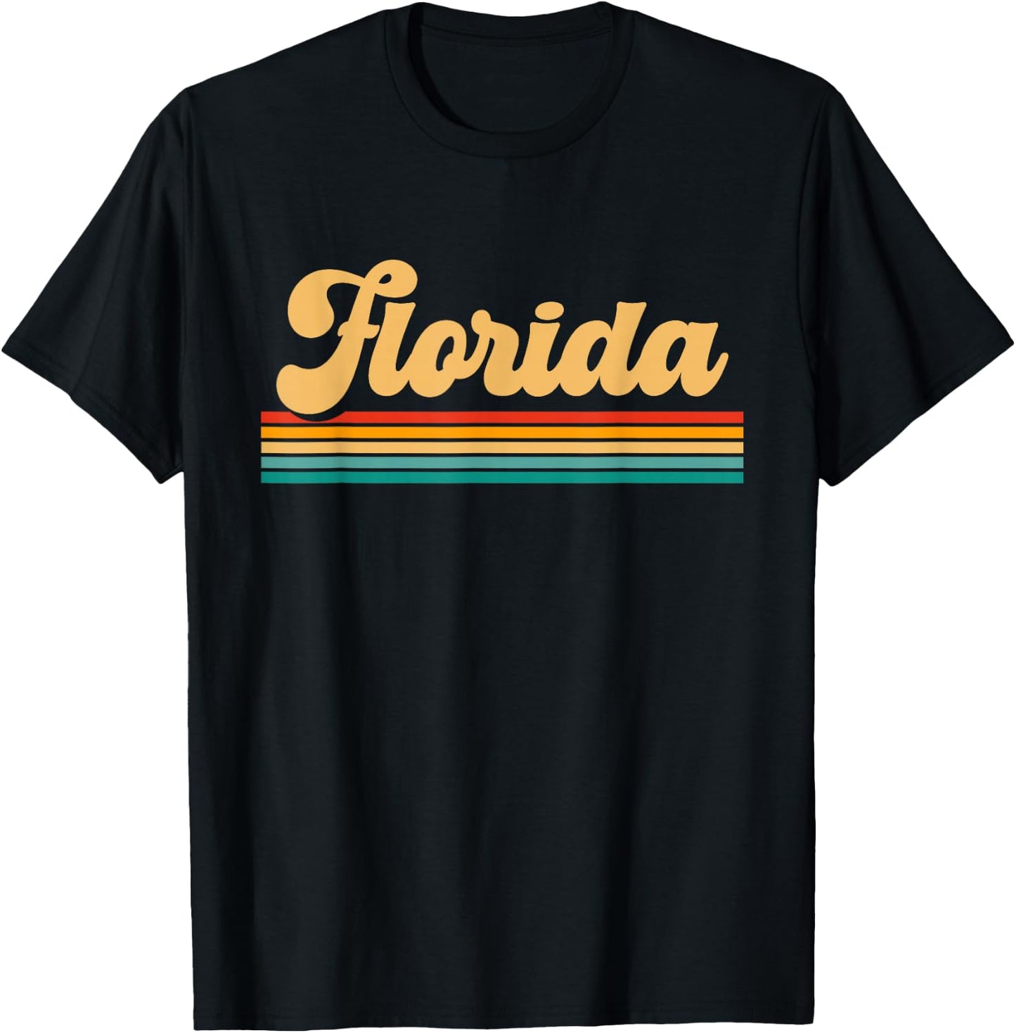 Retro State of Florida T-Shirt - T-Shirt | Black