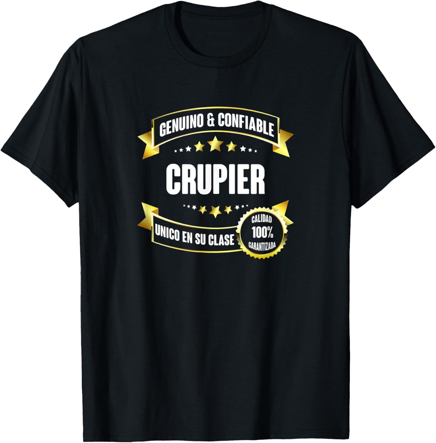 Gifts for CRUPIERS - Crupier THE ONLY T-Shirt - T-Shirt | Black