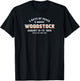 Woodstock Rock Music Festival Concert Varsity 1969 T-Shirt - T-Shirt | Black