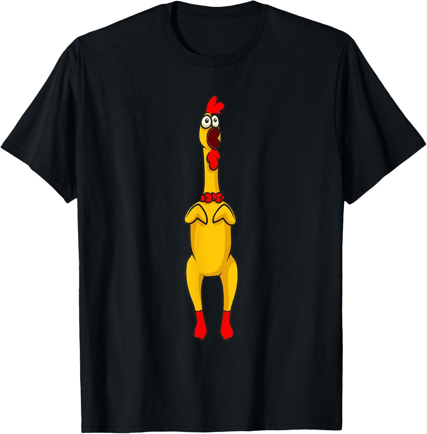 Rubber Chicken Gift & Rubber Chicken Accessoires -Adults Black Small T-Shirt - T-Shirt | Black
