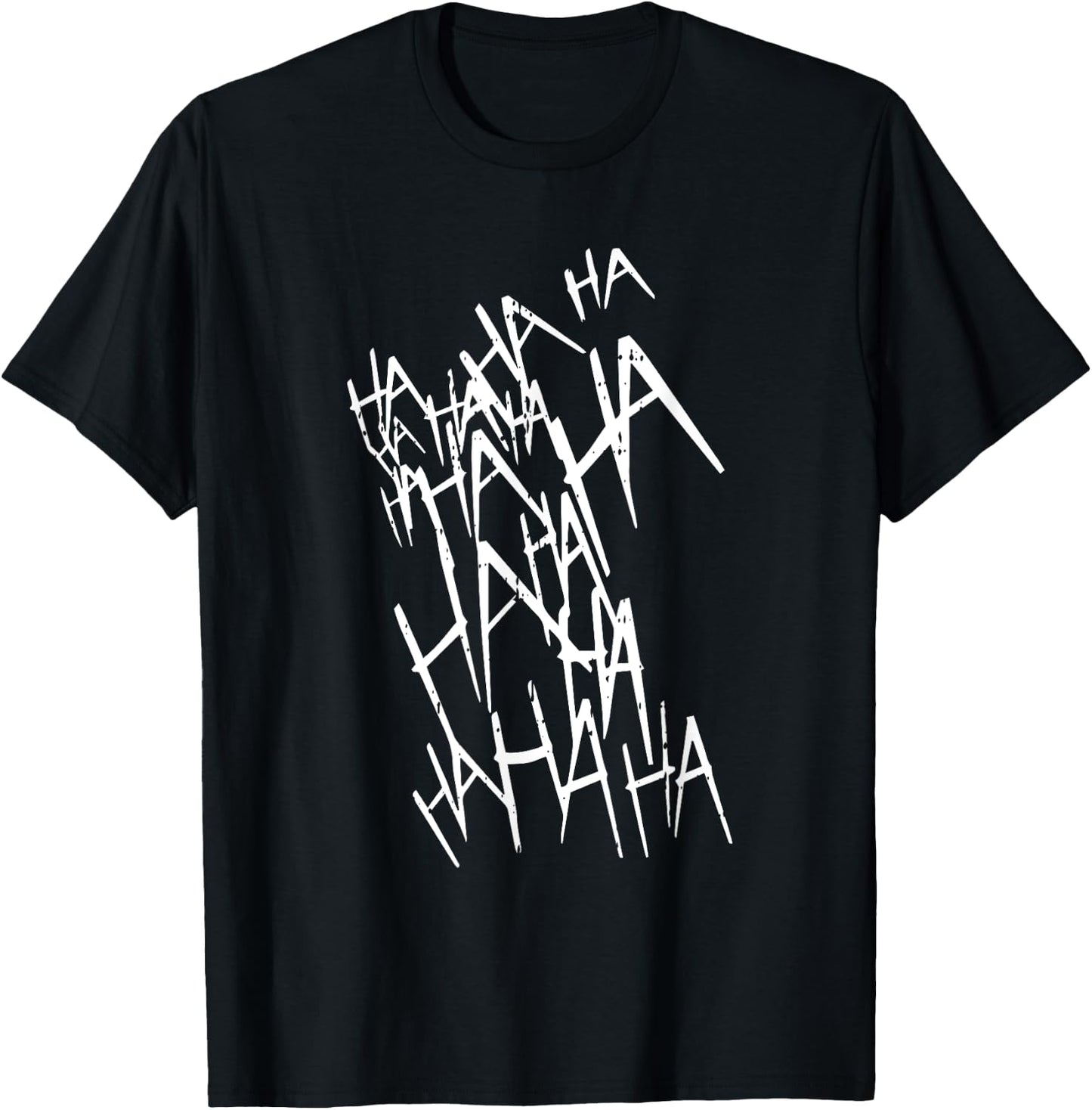 Hahaha Halloween Costume Funny Men Women Kids T-Shirt - T-Shirt | Black