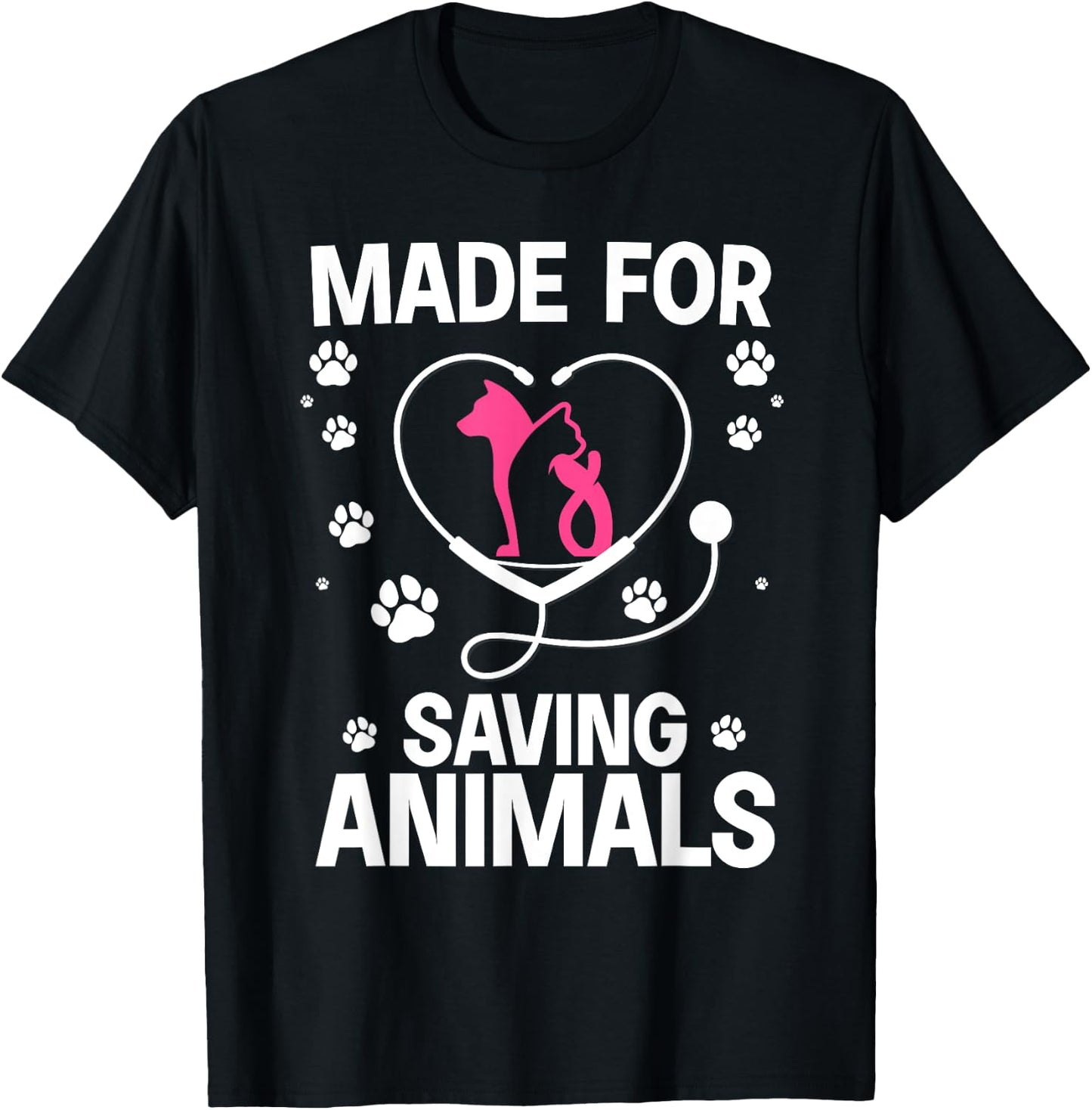 Cool Veterinarian Women Vet Assistant Technician T-Shirt - T-Shirt | Black