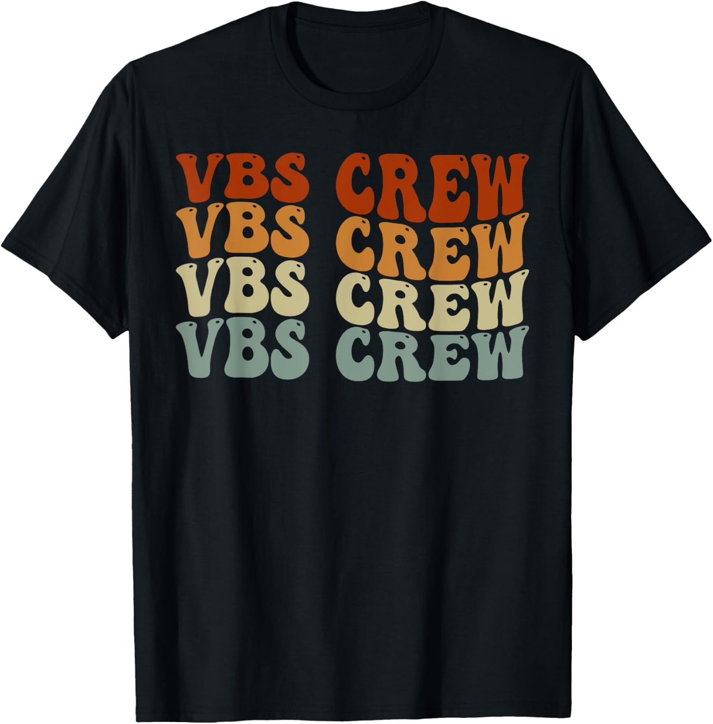 VBS Crew Vacation Bible VBS Teacher Vintage Christian School T-Shirt - T-Shirt | Black