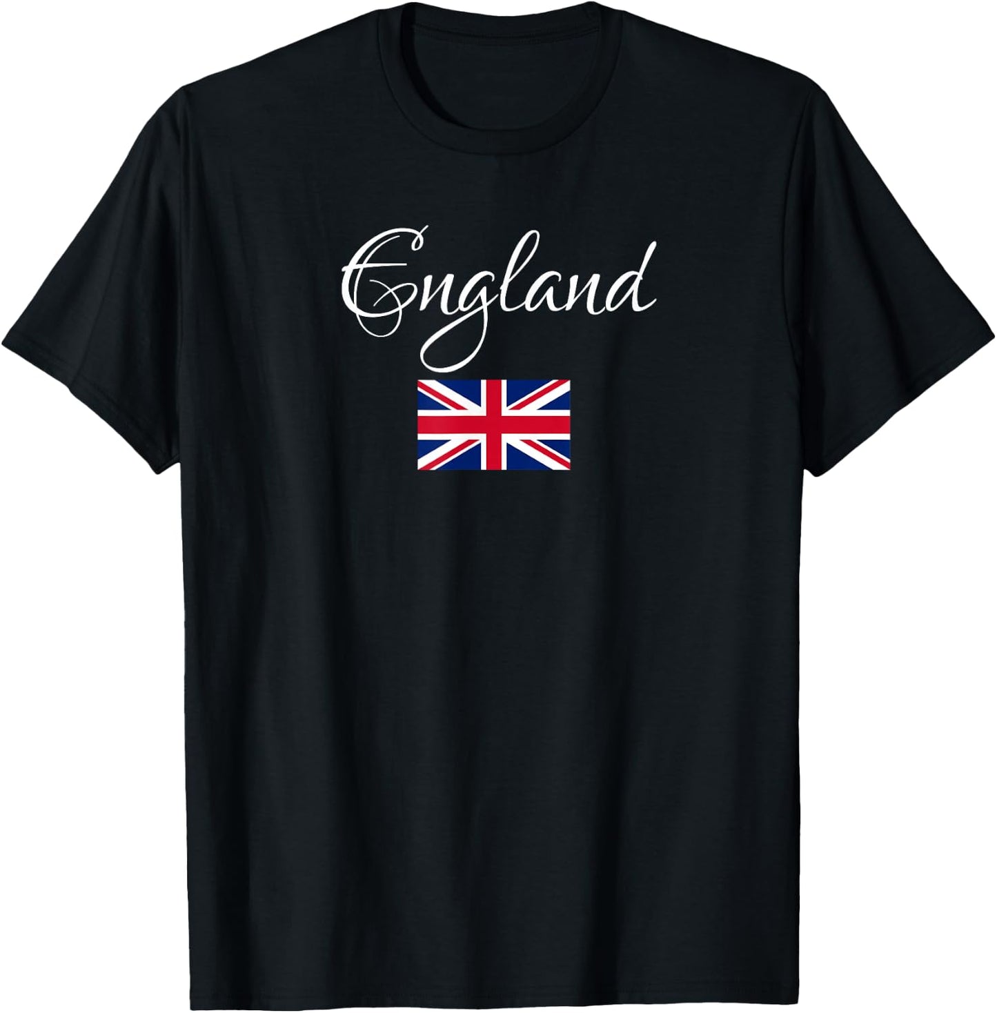 England, United Kingdom Vintage Flag T-Shirt - T-Shirt | Black