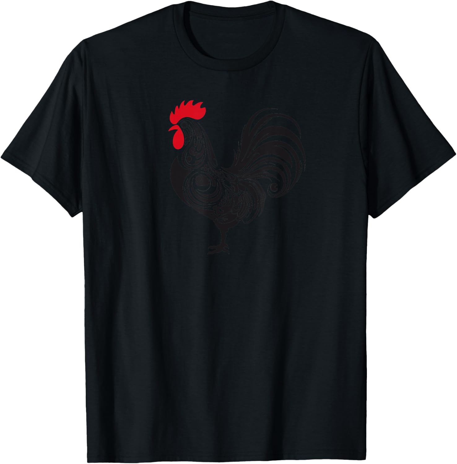 Rooster Country Farm Decor Chicken Gallo Gifts Rooster T-Shirt - T-Shirt | Black