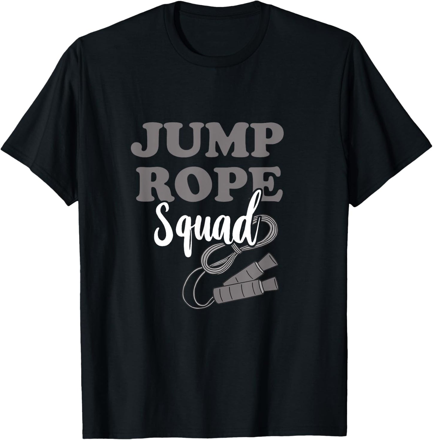 Jump Rope Squad Rope Skipping Team Cardio Gang Workout Crew T-Shirt - T-Shirt | Black