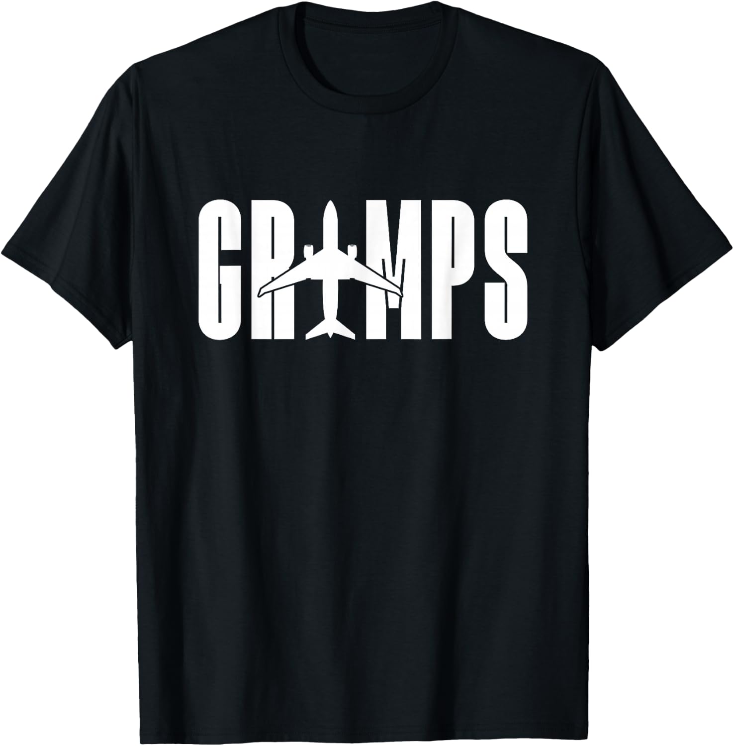 Aeroplane Guide Grandfather Flying - Plane Pilot T-Shirt - T-Shirt | Black