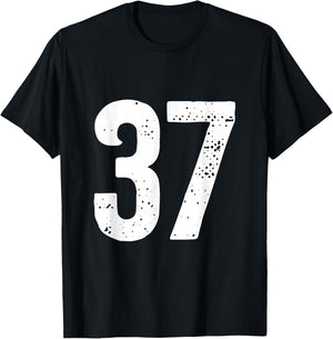 Number 37 T-Shirt - T-Shirt | Black