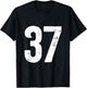 Number 37 T-Shirt - T-Shirt | Black