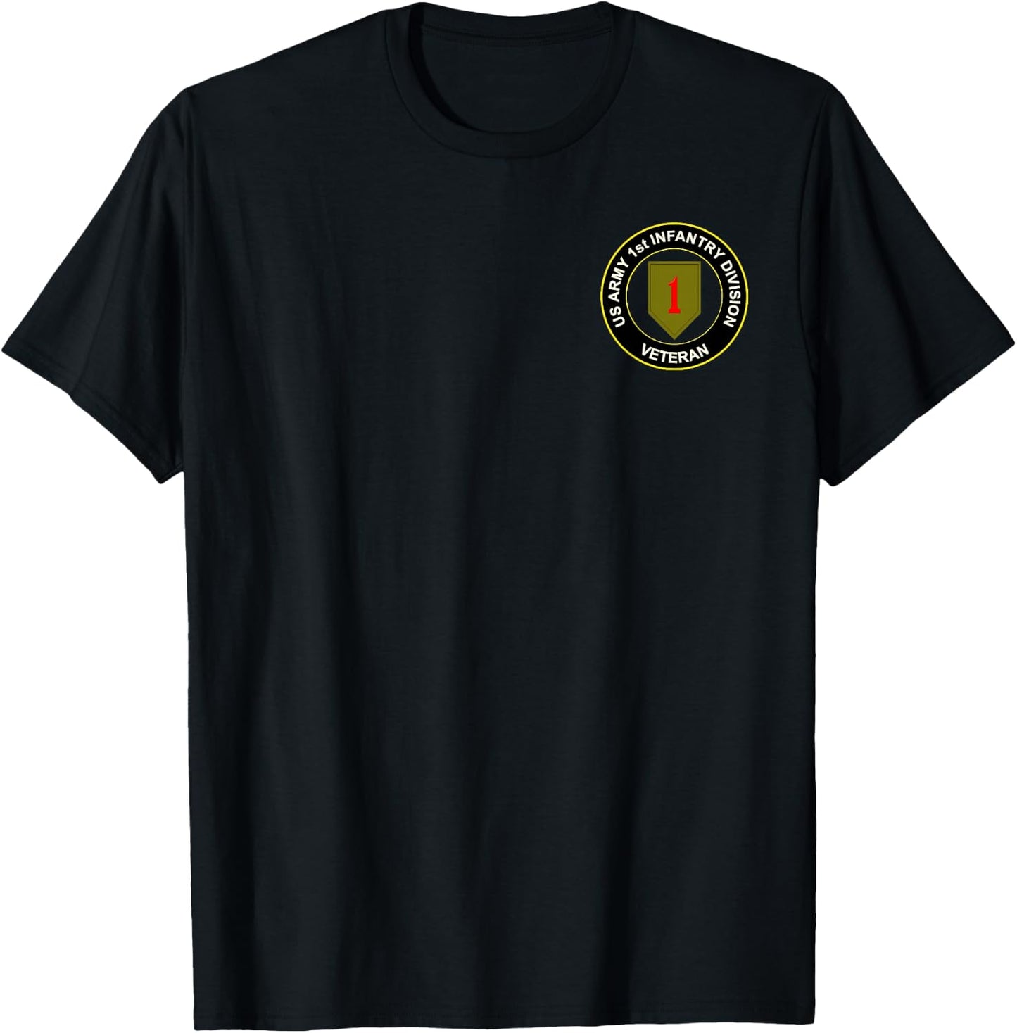 Veterans Day Shirt Big Red One 1st Infantry Division T-Shirt - T-Shirt | Black
