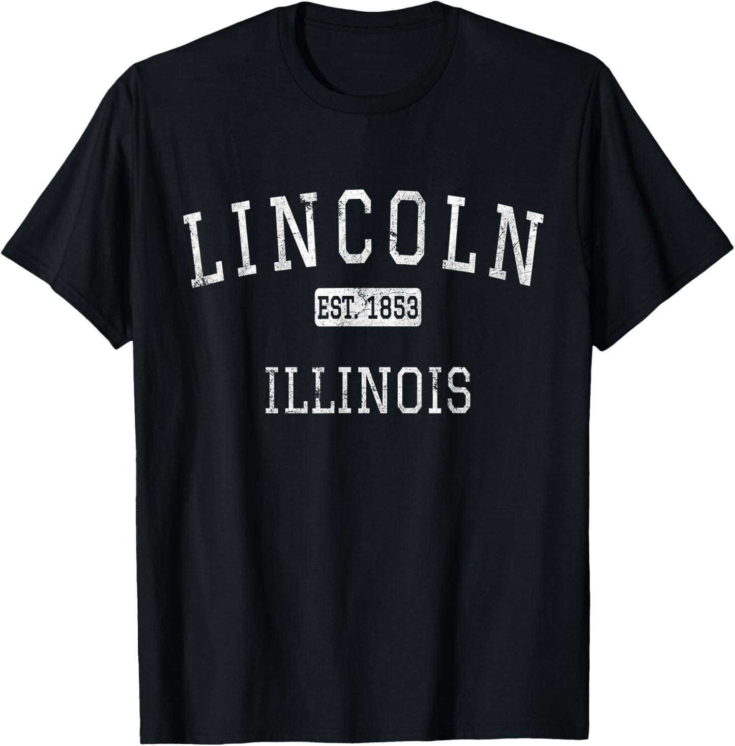 Lincoln Illinois IL Vintage T-Shirt - T-Shirt | Black