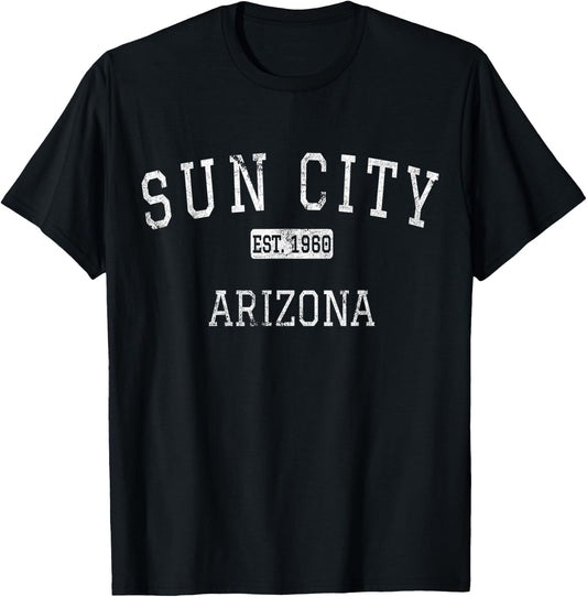 Sun City Arizona AZ Vintage T-Shirt - T-Shirt | Black