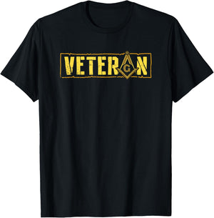 Veteran Freemasons Masonry Masonic Freemason Freemasonry T-Shirt - T-Shirt | Black