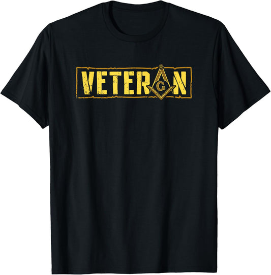 Veteran Freemasons Masonry Masonic Freemason Freemasonry T-Shirt - T-Shirt | Black