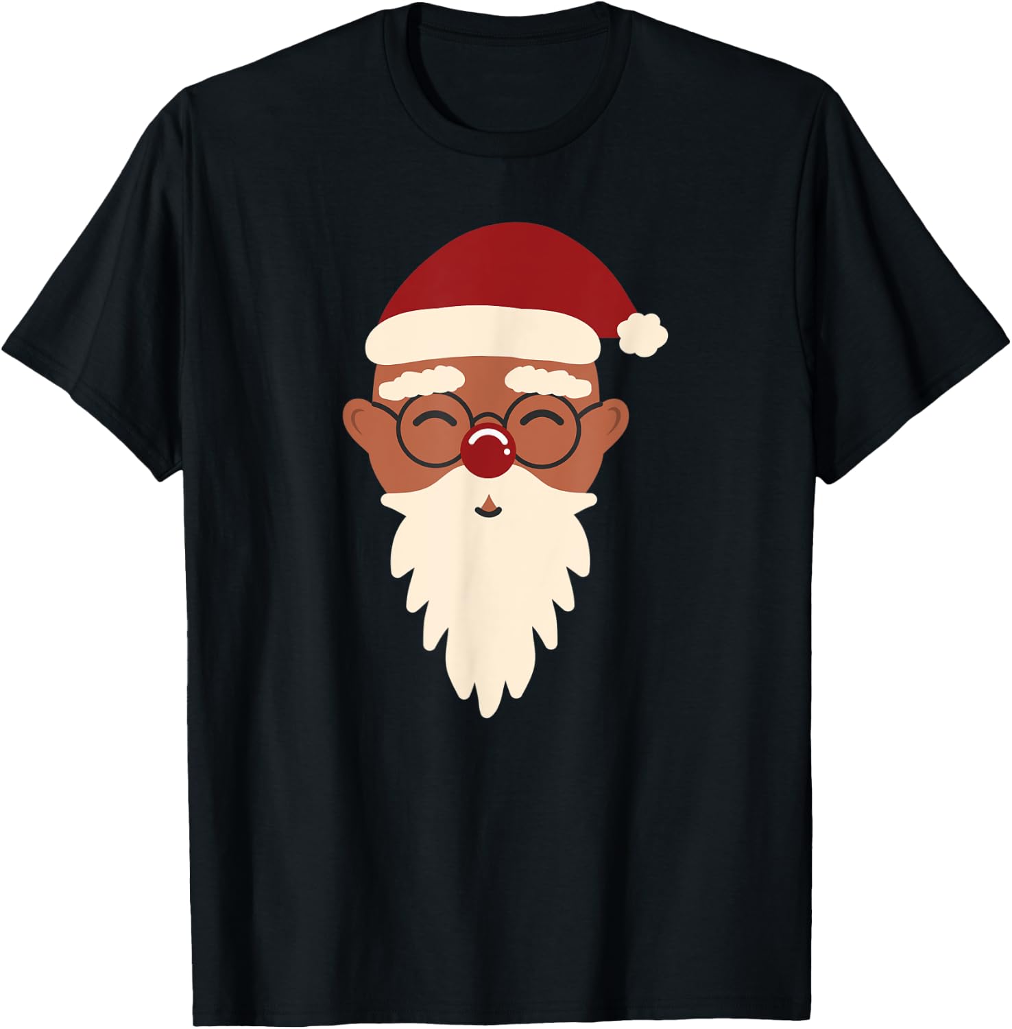 Indian Santa Claus Mr Mrs Couples Matching Christmas Pajamas T-Shirt - T-Shirt | Black