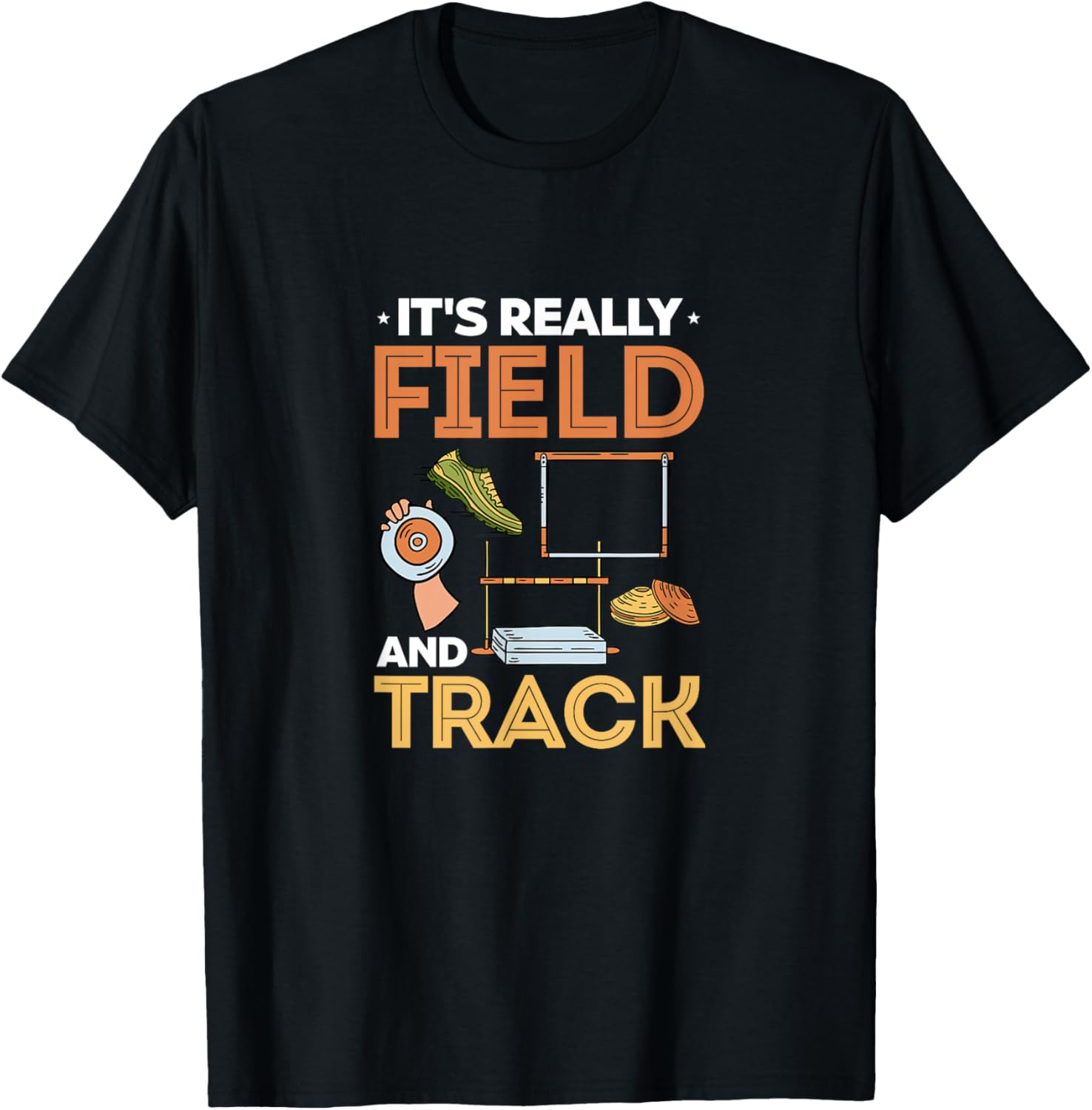 Track And Field Running - Expert Runner Field And Track T-Shirt - T-Shirt | Black