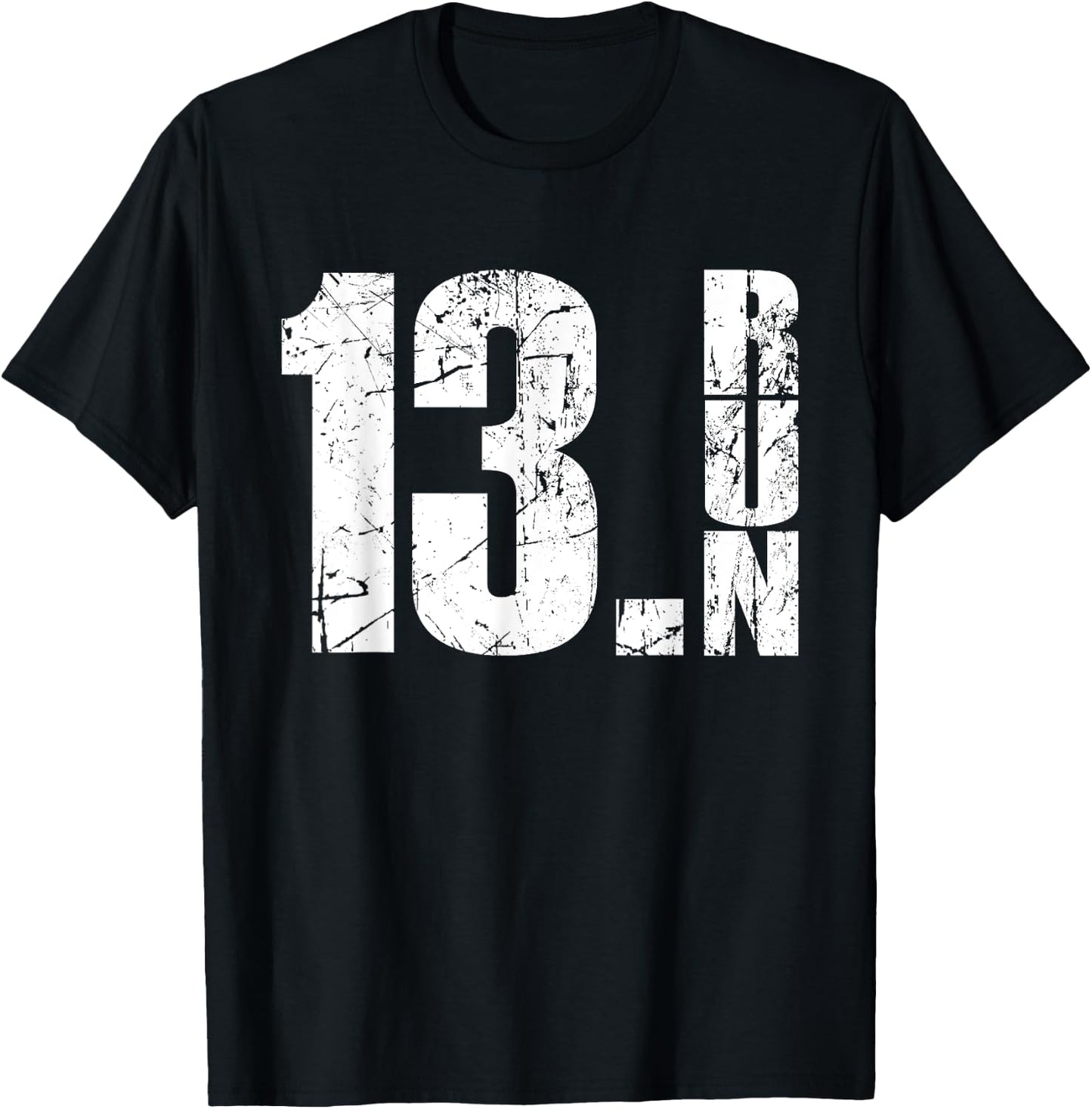 13.1 Half Marathon Running Marathon Runner T-Shirt - T-Shirt | Black