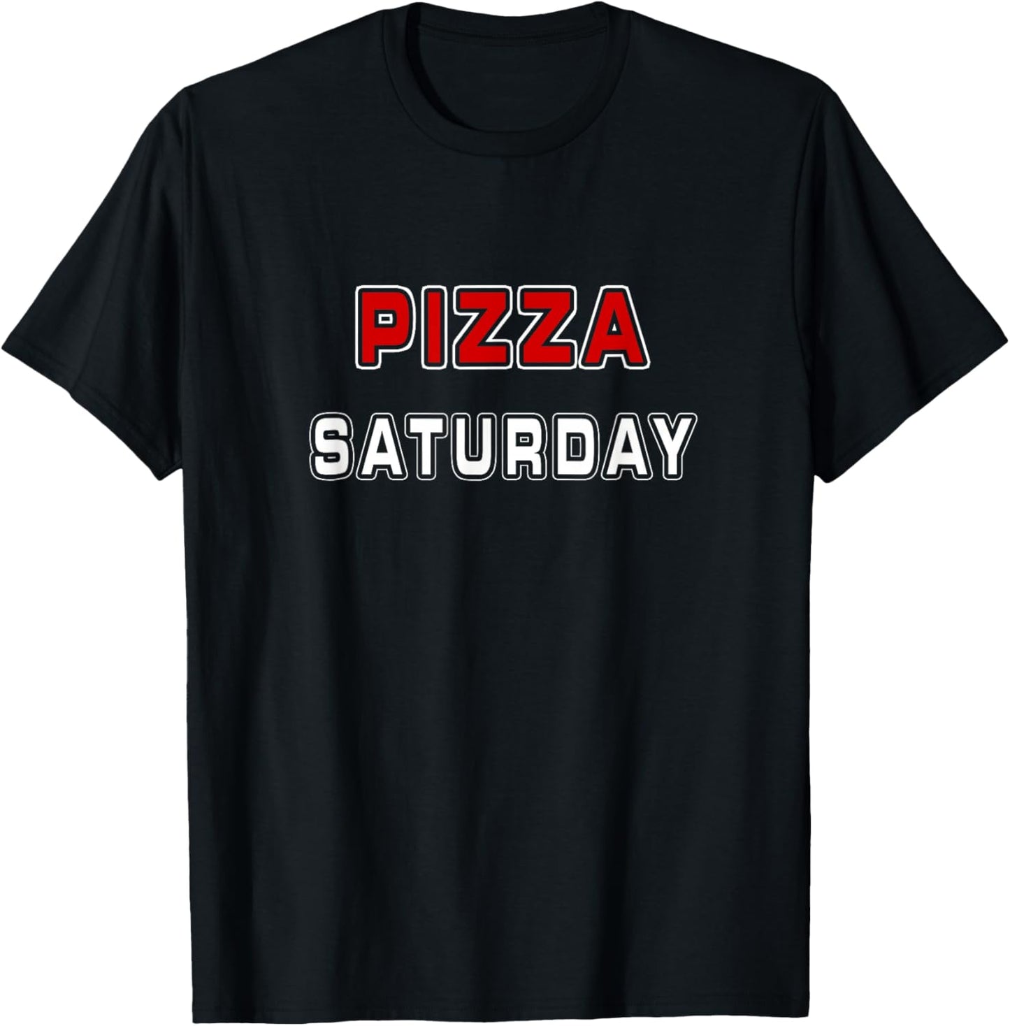 Pizza Saturday Funny Every Day Employee Delivery Pizza Lover T-Shirt - T-Shirt | Black