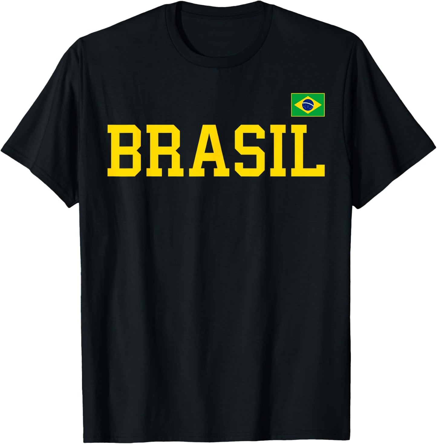 Brazil T Shirt Women Men Kids Brasil Gift Brazilian Flag T-Shirt - T-Shirt | Black