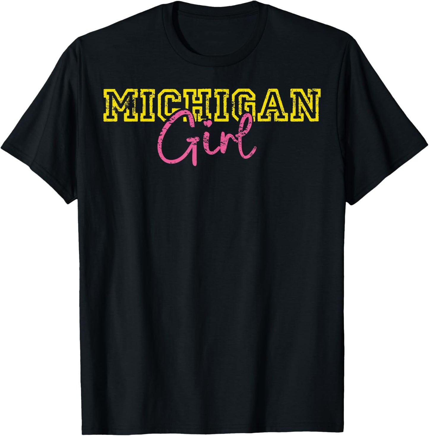 Michiganian Michigan Girl Great Lakes State Proud Yooper T-Shirt - T-Shirt | Black