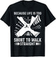 Parkour Because Life Is Too Short To Walk Straight Runner T-Shirt - T-Shirt | Black