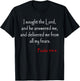 Psalm 34 4 Christian Bible Verse T-Shirt - T-Shirt | Black