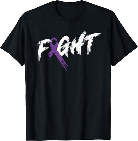 Alzheimer's Awareness Month Fight Vintage Dementia T-Shirt - T-Shirt | Black