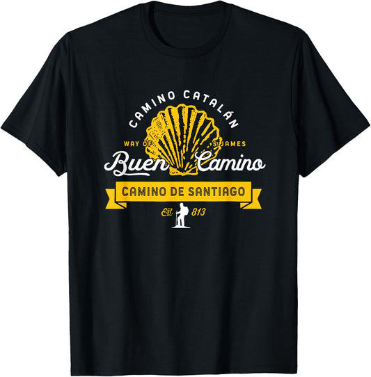 Camino de Catalán - El Camino de Santiago T-Shirt - T-Shirt | Black
