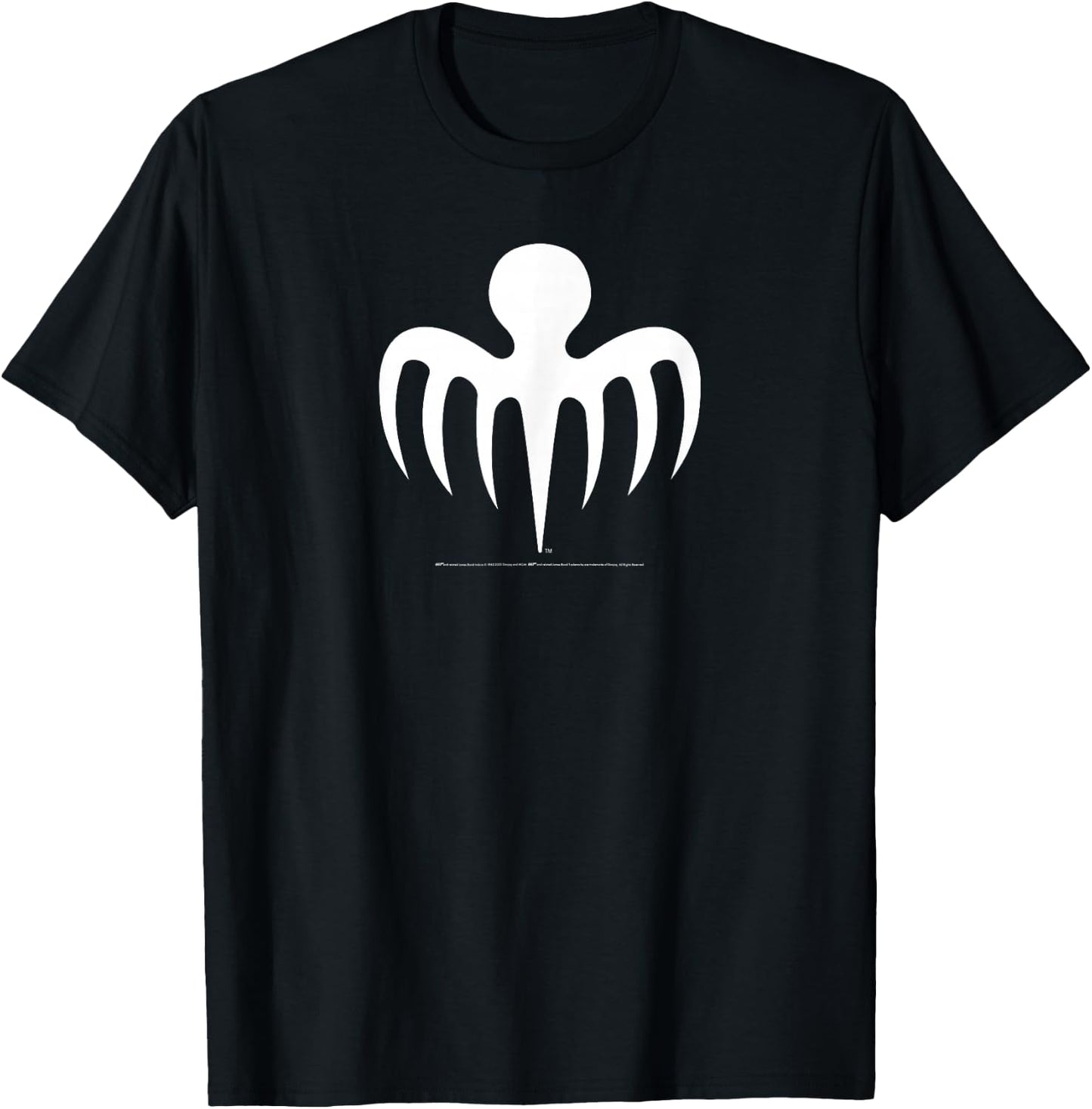 Official James Bond 007 Spectre Symbol (White) T-Shirt - T-Shirt | Black