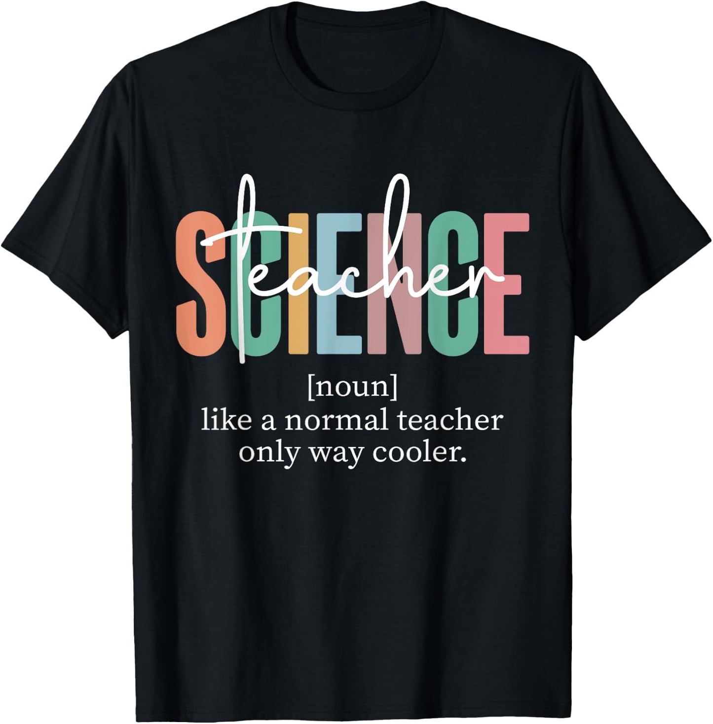 Funny Science Teacher Definition & Men T-Shirt - T-Shirt | Black