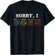 Vintage Sorry I D.G.A.F Funny Message Guitar Chords T-Shirt - T-Shirt | Black