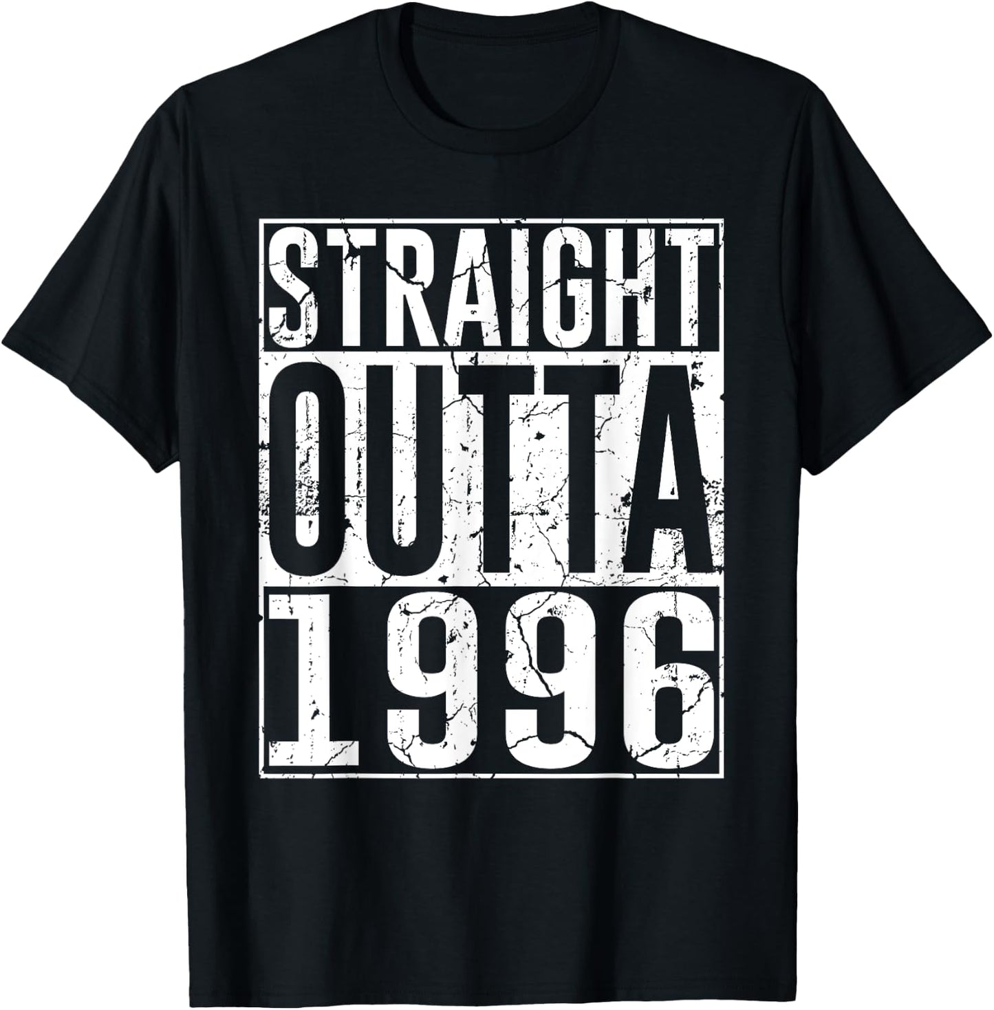 29th Birthday Gifts Straight Outta 1996 Vintage 29 Years Old T-Shirt - T-Shirt | Black