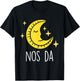 Welsh Pyjama Bed Time Nos Da Good Night Wales T-Shirt - T-Shirt | Black
