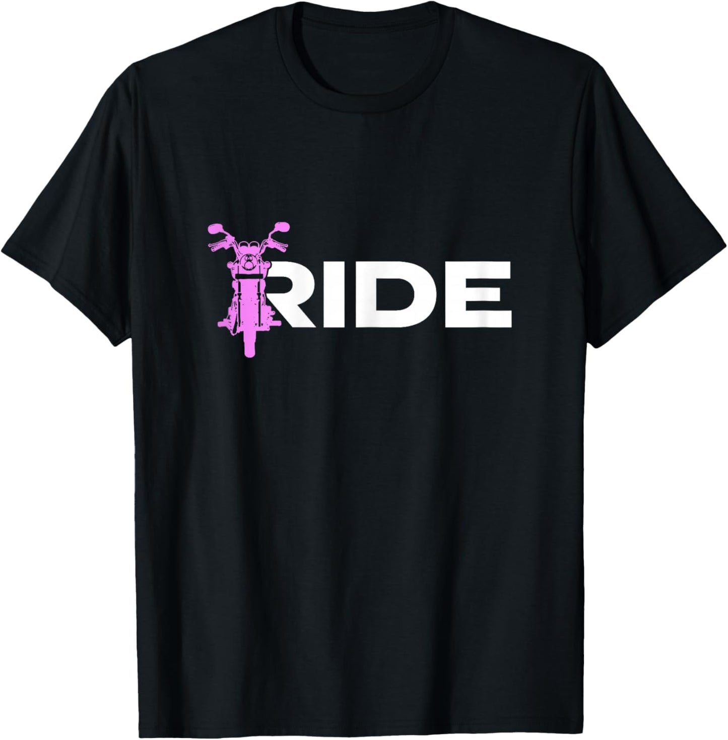 Motorbike Riding Motorcycle Biker Girls T-Shirt - T-Shirt | Black