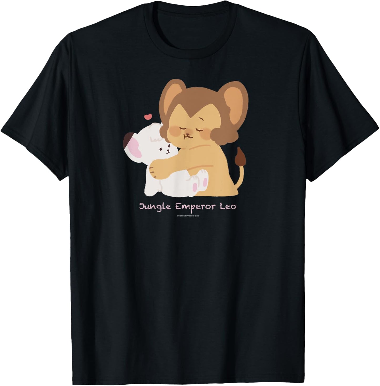 Kimba the White Lion HUG (Leo＆Laiya) (C)TEZUKA PRODUCTIONS T-Shirt - T-Shirt | Black