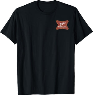 Coors Classic Miller High Life Front and Back T-Shirt - T-Shirt | Black
