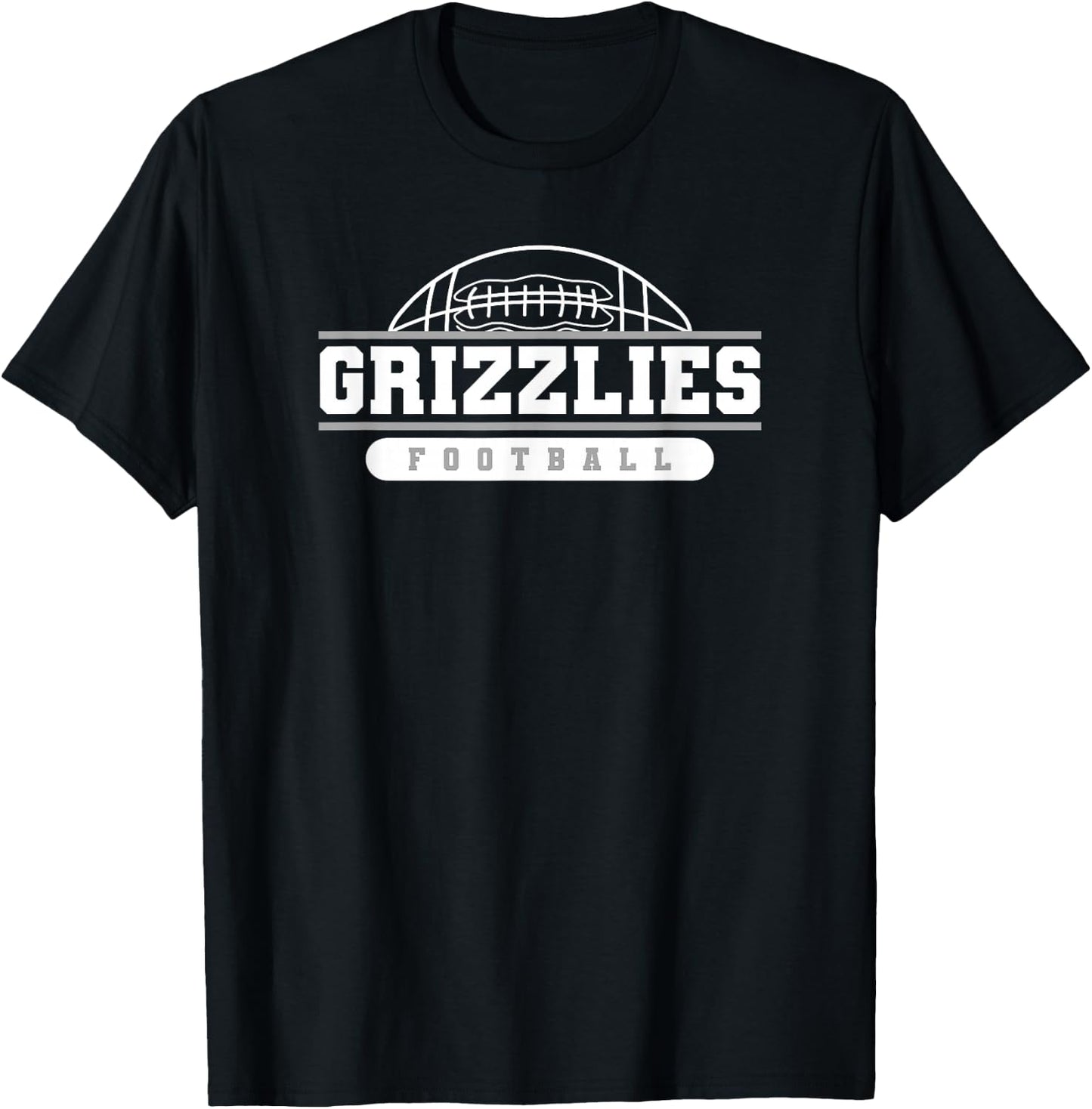 Grizzlies Football Varsity College University High School T-Shirt - T-Shirt | Black