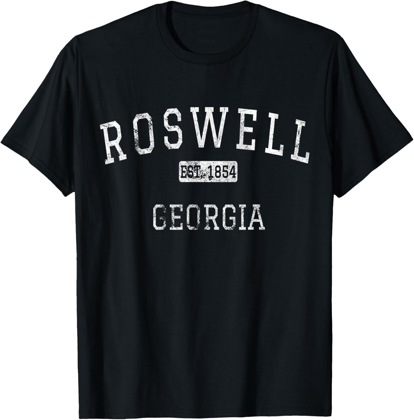 Roswell Georgia GA Vintage T-Shirt - T-Shirt | Black