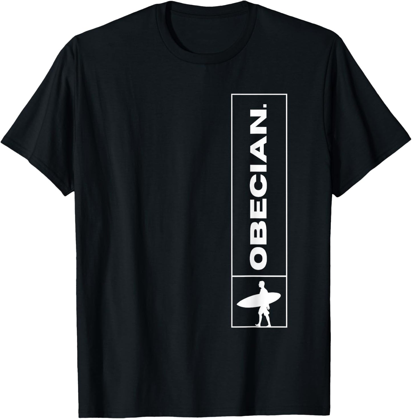 Obecian : Ocean Beach Surfer : San Diego, California T-Shirt - T-Shirt | Black