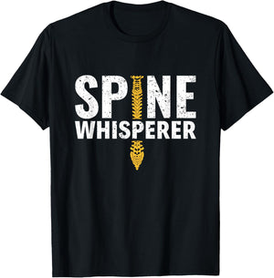 Spine Whisperer Chiropractic Chiropractor Spine Adjustment T-Shirt - T-Shirt | Black
