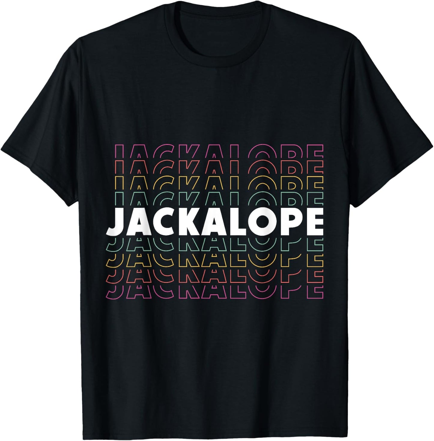 Save The Jackalope Cryptid Jackrabbit Rabbit Bunny T-Shirt - T-Shirt | Black