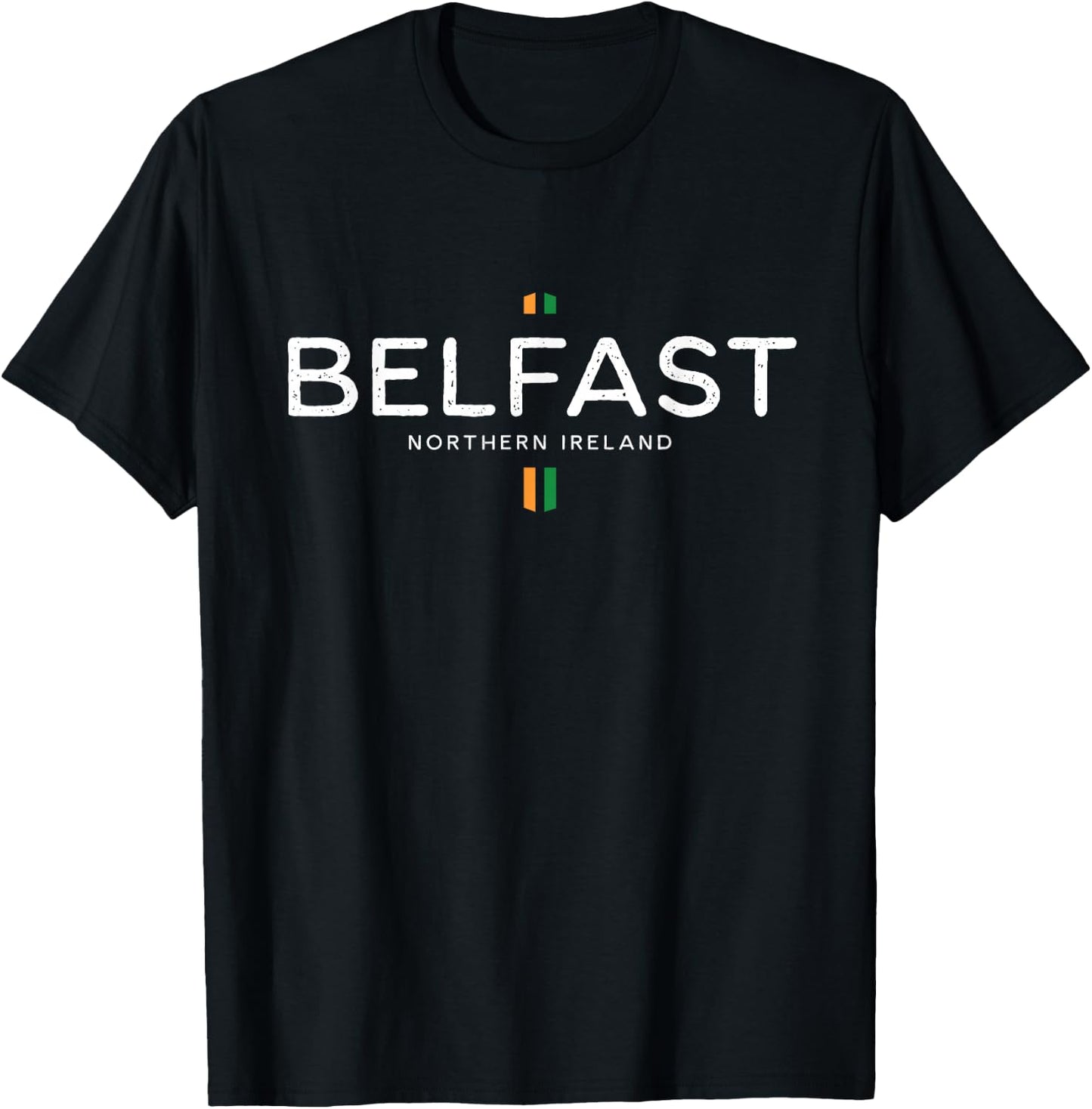 Belfast Northern Ireland Retro Vintage T-Shirt - T-Shirt | Black